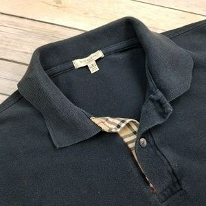 Burberry London Check Placket Polo Shirt